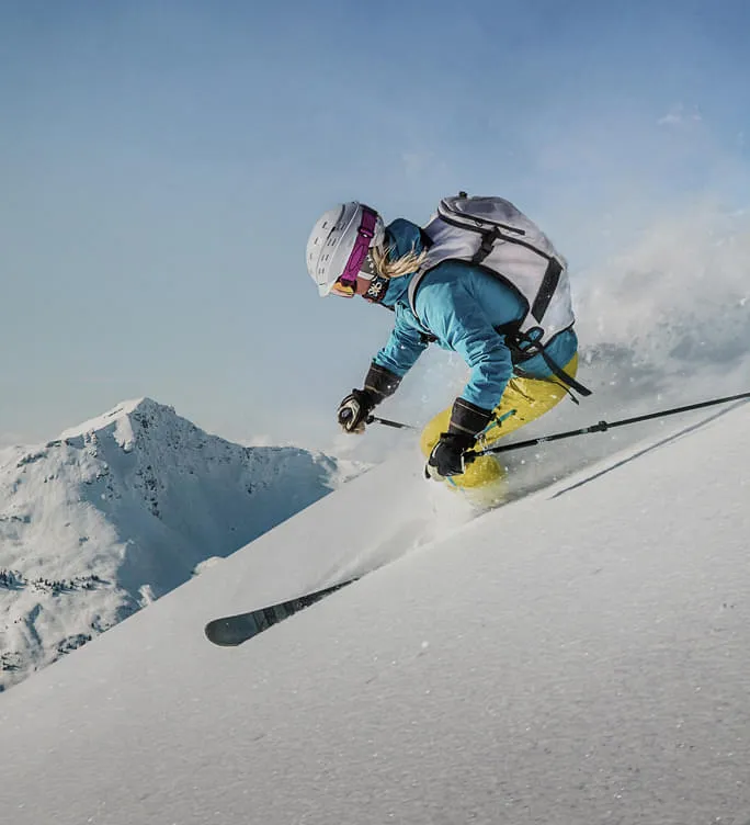 Dear skier. When you've outgrown ski school...